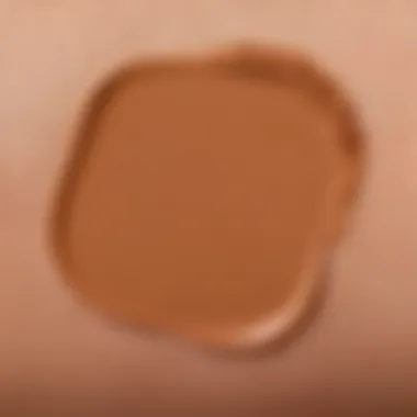 Swatches of foundation shades on skin