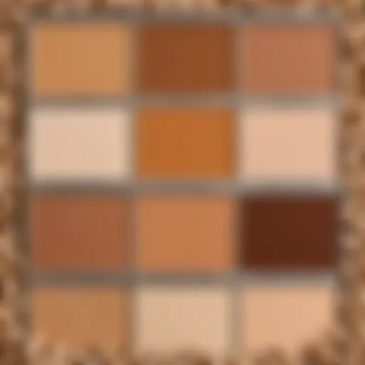 Color palette showcasing shades for wheat-toned skin