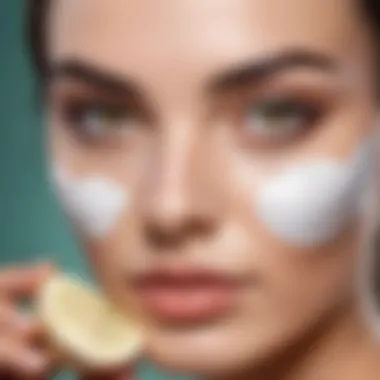 Garlic mask for eyebrows