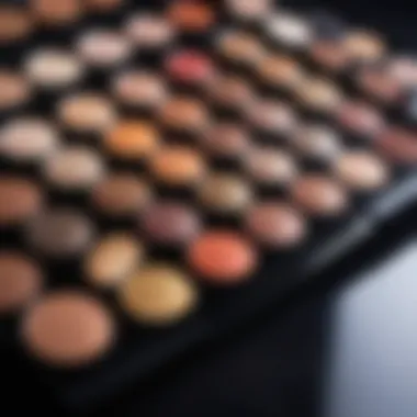 A palette of rich shades used for night makeup looks