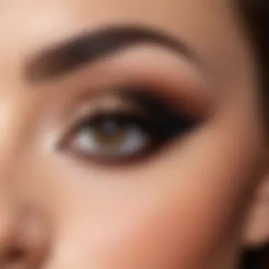 Elegant smoky eye makeup with rich tones