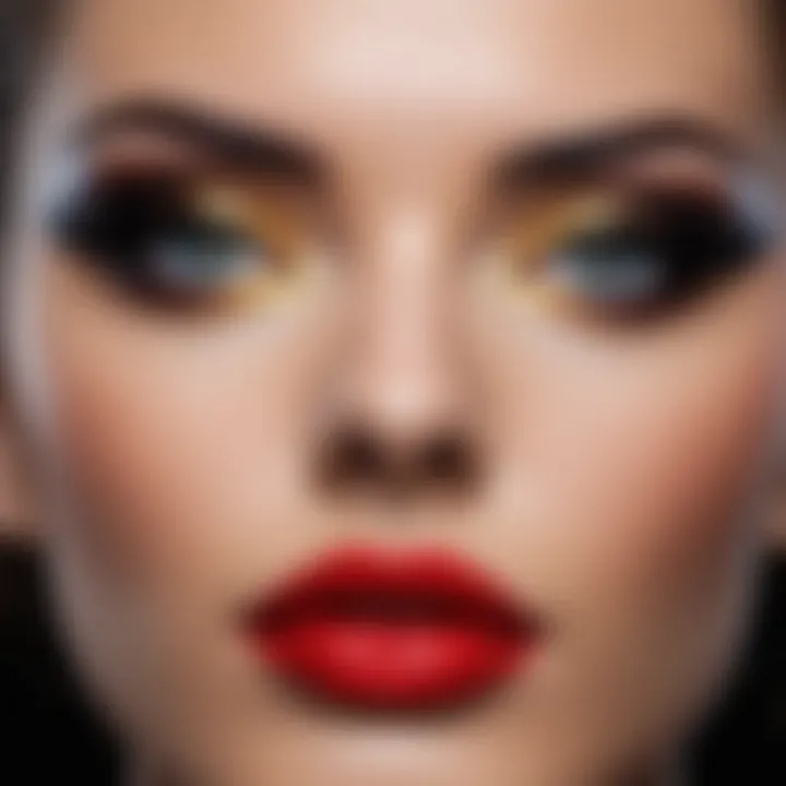 A stunning display of bold and dramatic eye makeup styles for special occasions.