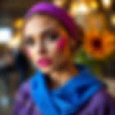 Trendy Vibrant Makeup for Graduation Trendy graduation makeup featuring vibrant colors