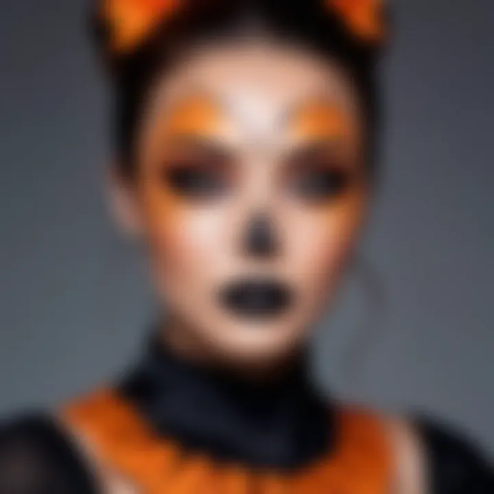 Inspiring Halloween theme ideas illustrated through various makeup styles