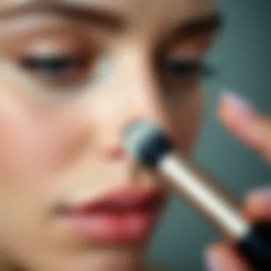 Expert Highlighter Application Techniques Close-up of highlighter application