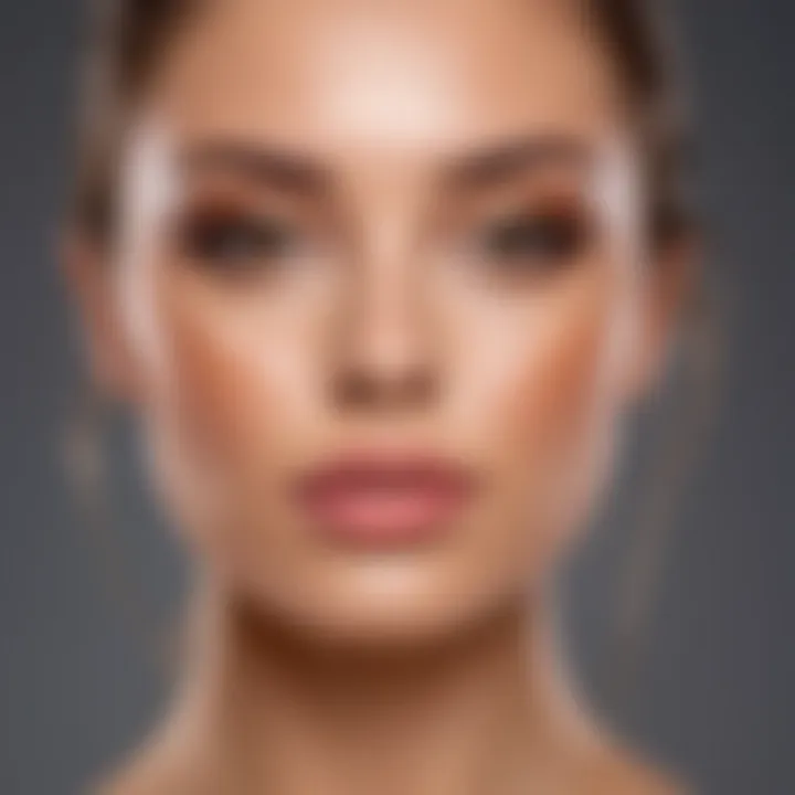 Highlighting facial features using the right concealers for a radiant appearance.