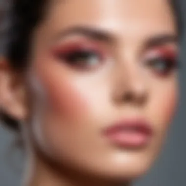 A beautifully finished makeup look incorporating liquid blush