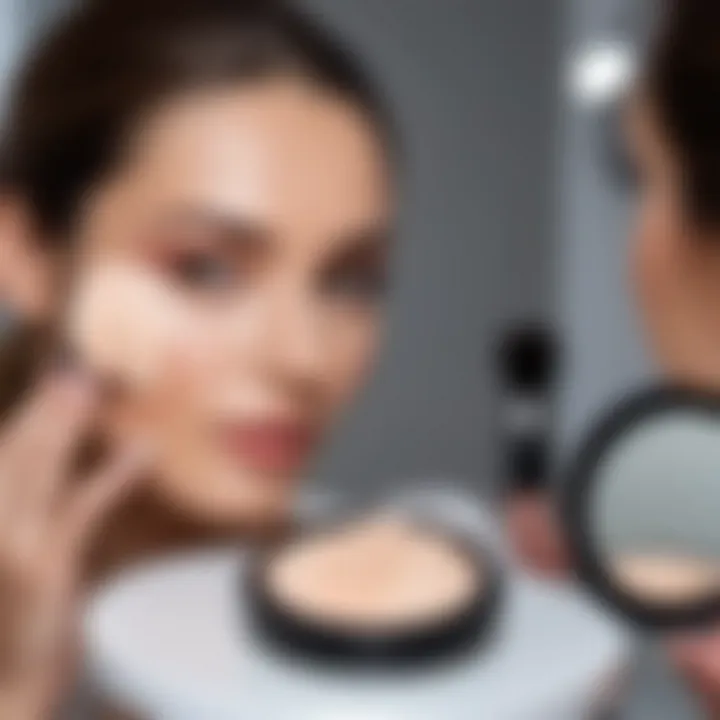 A beauty enthusiast choosing the right face powder product