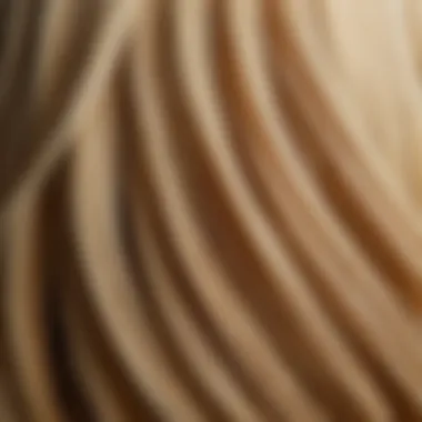 Texture variations in natural blonde hair