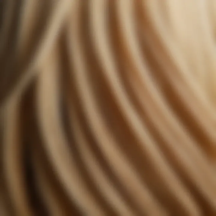 Texture variations in natural blonde hair