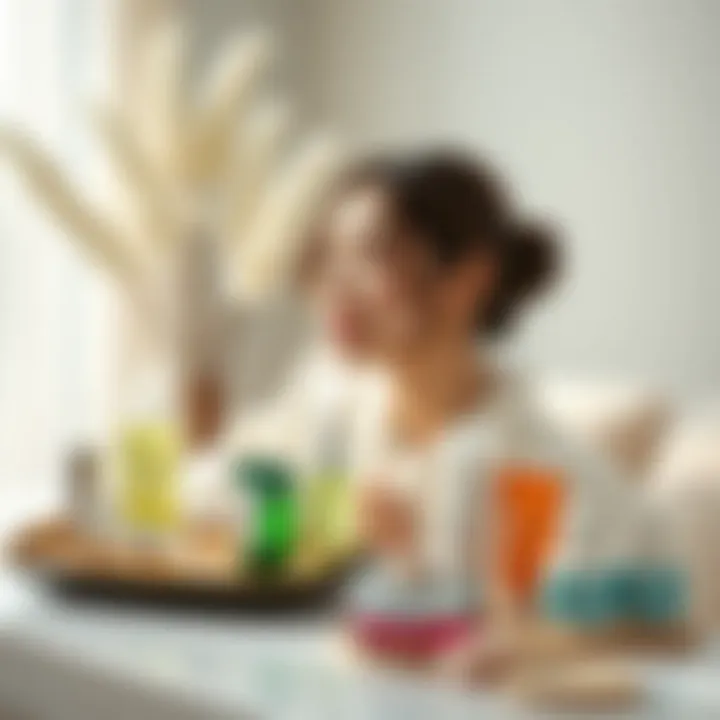 Japanese Beauty Routine and Skincare A serene setting featuring a Japanese beauty routine, complete with skincare products and accessories.