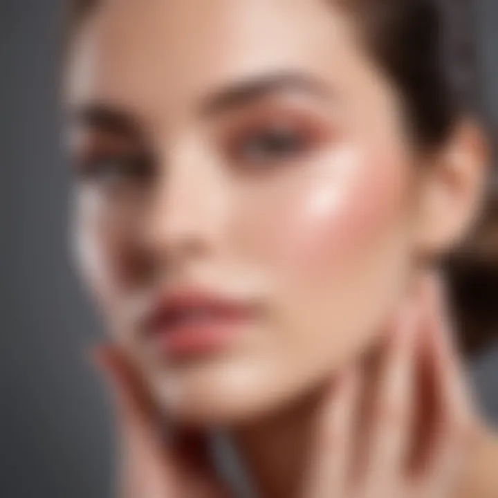 Nurturing skin care after blush treatment