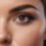 Diverse eyebrow shapes showcasing unique styles