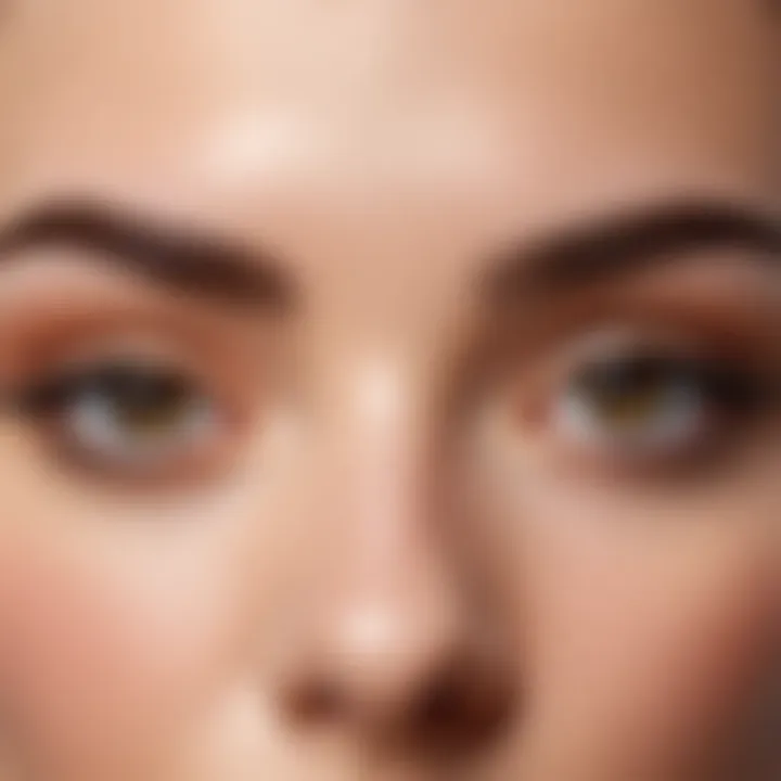 Straight eyebrows that convey a natural and youthful appearance