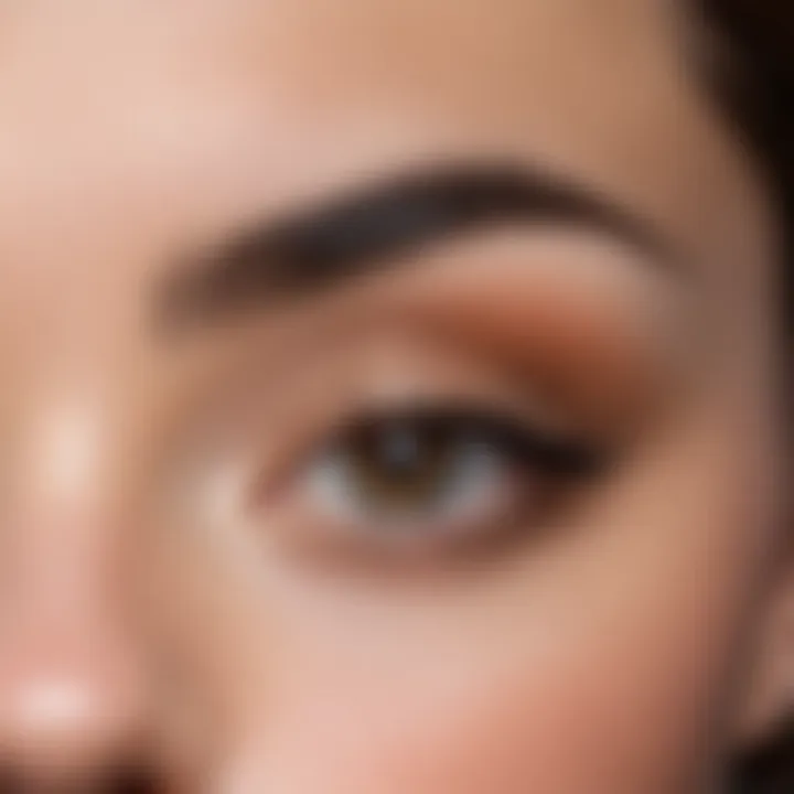 Beautifully shaped brows after treatment