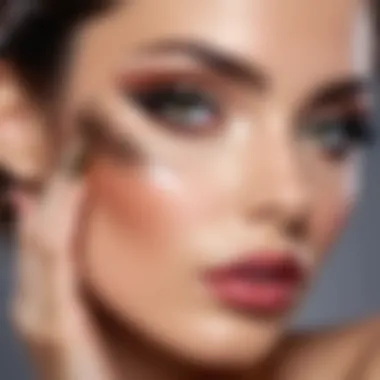 The Art of Eye Makeup with Prominent Lashes Elegant eye makeup showcasing long lashes