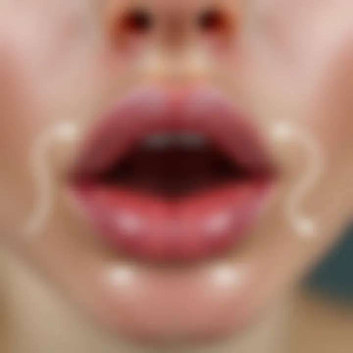 Anatomical Overview of the Lip Anatomy of the lip showcasing its structure and surrounding areas.
