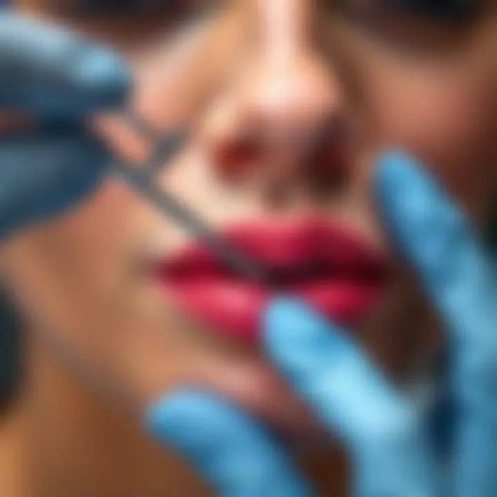 Lip Augmentation Techniques Lip augmentation procedure being demonstrated.