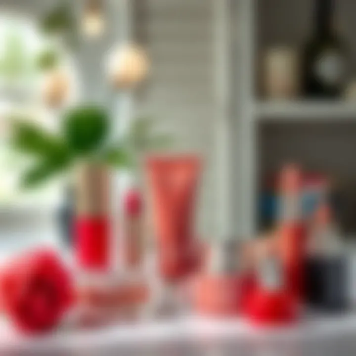 Popular Lip Care Products Lip care products displayed in a clean and elegant setting.