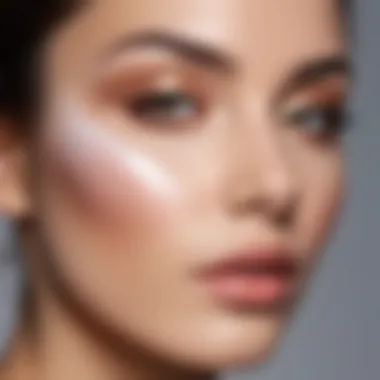 Makeup artist demonstrating translucent powder techniques