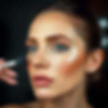 Application Techniques for Makeup Base Demonstration of applying makeup base with a beauty tool