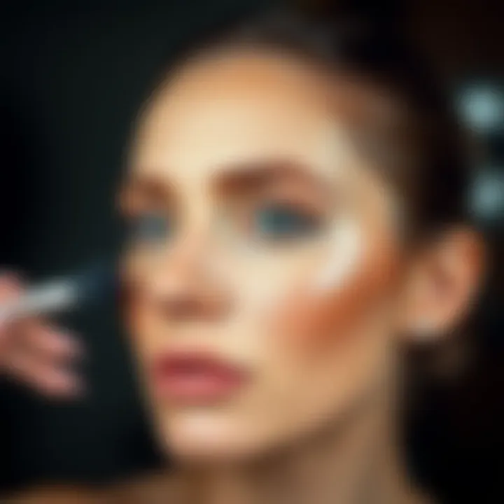 Application Techniques for Makeup Base Demonstration of applying makeup base with a beauty tool