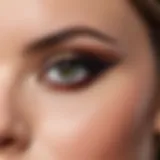 Elegant eyeshadow application showcasing depth and dimension.