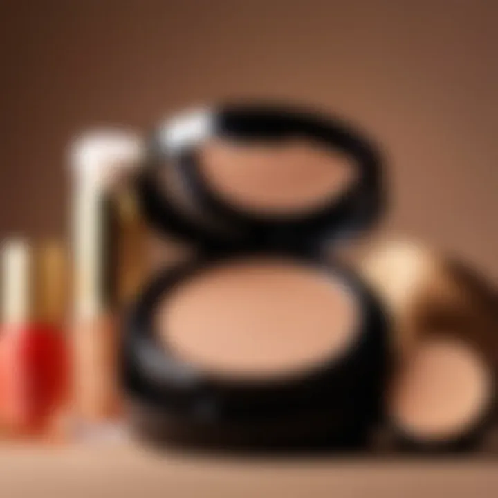 An array of makeup products that are ideal for individuals with warm undertones.