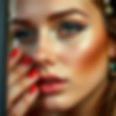 Makeup Techniques for Wheat Skin Tone Visual representation of makeup techniques suitable for wheat skin tone