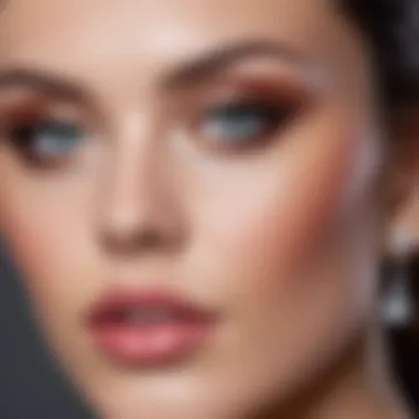 Makeup techniques tailored for diamond face shapes