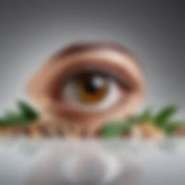 Natural Ingredients for Eye Care Natural ingredients for eye care displayed on a countertop