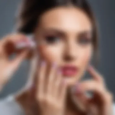 Manicure Setup Elegant manicure setup with tools and polish