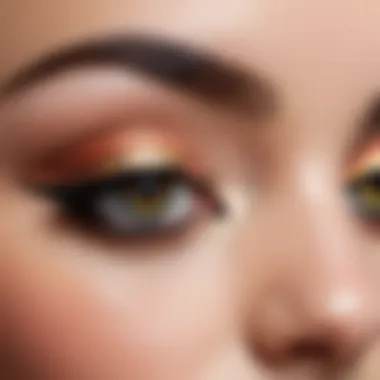 Complementary Makeup Styles for Cat Eye A stylish makeup palette complementing kedi gözü eyeliner