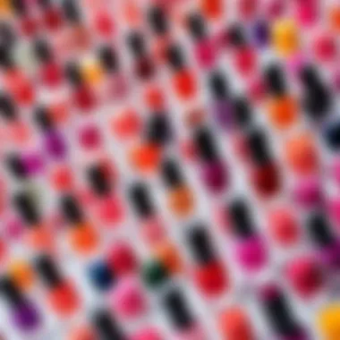 Diverse Nail Polish Choices A vibrant display of various nail polish colors symbolizing choices.