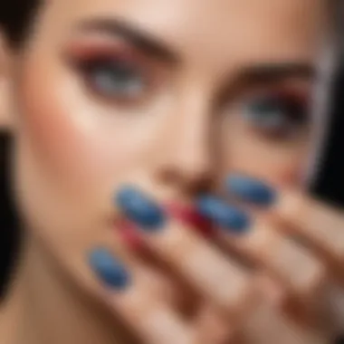 Popular Nail Art Techniques in 2023 Aesthetic nail art design illustrating popular techniques