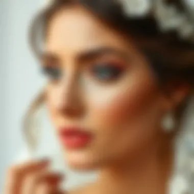A serene bridal look emphasizing natural beauty and balance.