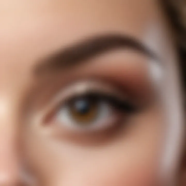 A minimalist approach to eye makeup, emphasizing subtle elegance.