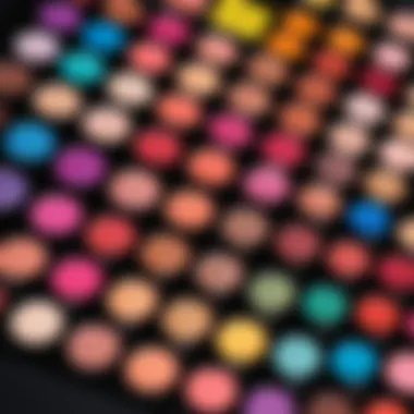 Vibrant Makeup Palette for 2024 A creative makeup palette showcasing vibrant colors