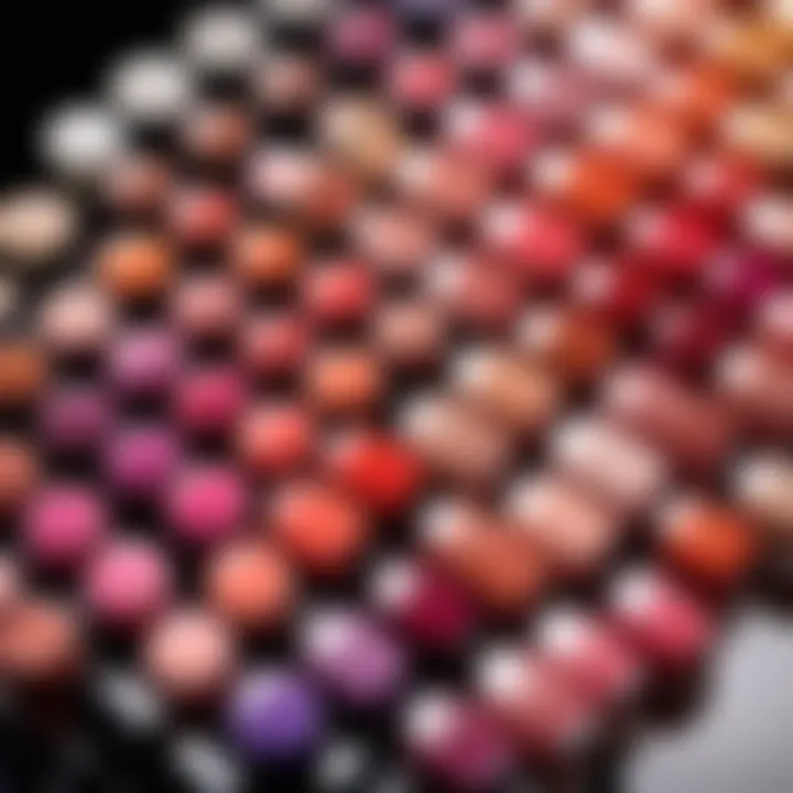 Variety of nail polish shades perfect for ombre effects