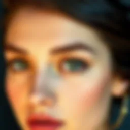 Elegant eyebrow shapes suitable for oval face