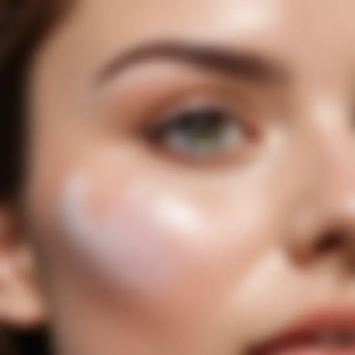 Close-up of pore-minimizing skincare products