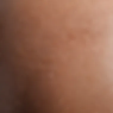 Close-up of smooth skin texture