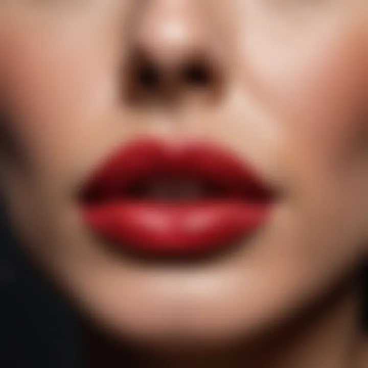 Artistic representation of lip shape and contouring techniques