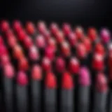 Vibrant lipsticks showcasing various shades for lip enhancement