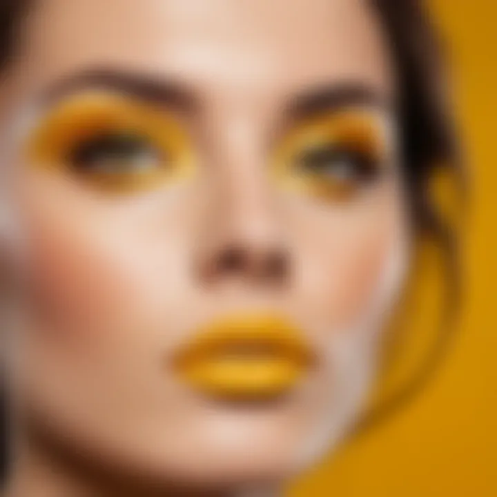 Palette of colors that complement yellow undertones