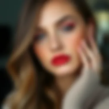 Seasonal makeup trends featuring warm lip colors