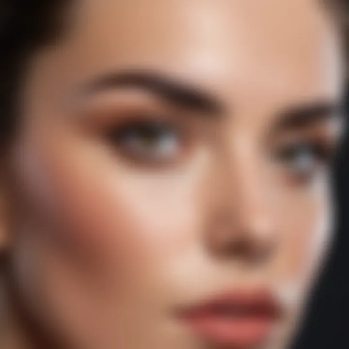 Illustration of sparse eyebrows with a focus on natural beauty