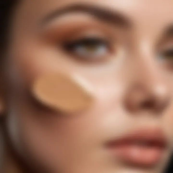 A close-up of skin tones to highlight the importance of matching concealer.