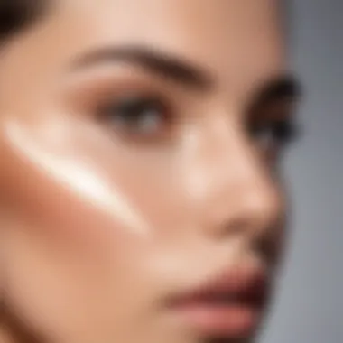 Concealer applied to highlight the brow bone