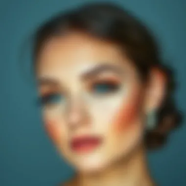 Transformative Impact of Single False Eyelashes on Makeup An elegant eye makeup look enhanced by single false eyelashes
